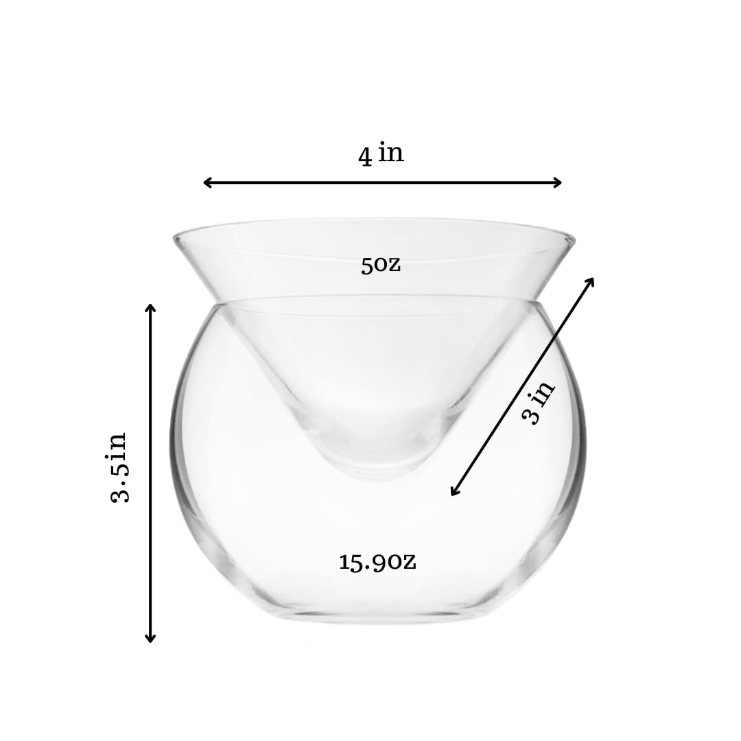 Stemless Martini Glasses with Chiller E534982
