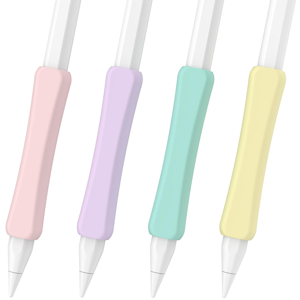 Silicone Grip Compatible with Apple Pencil 2nd Generation, USB-C & Pro (Purple/Pink/Yellow/Green) Y9264