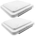 14" x 14" RV Roof Vent Lid Cover 2 Pack Impact-Resistant L124319