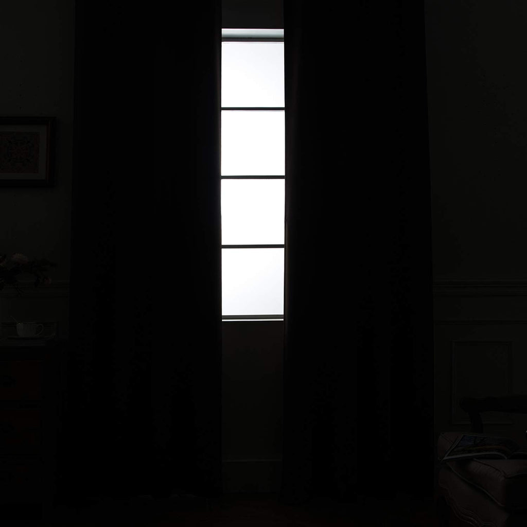 Grey 100% Blackout Patio Door Curtain Panel W100 x L84 K161
