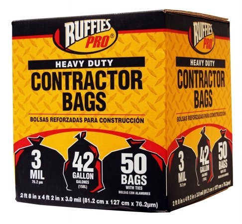 50 Count 42 Gallon Heavy Duty Contractor Bags F529