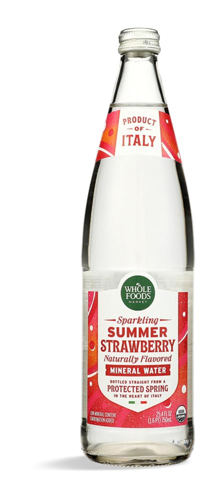 Organic Strawberry Italian Sparkling Mineral Water M5916