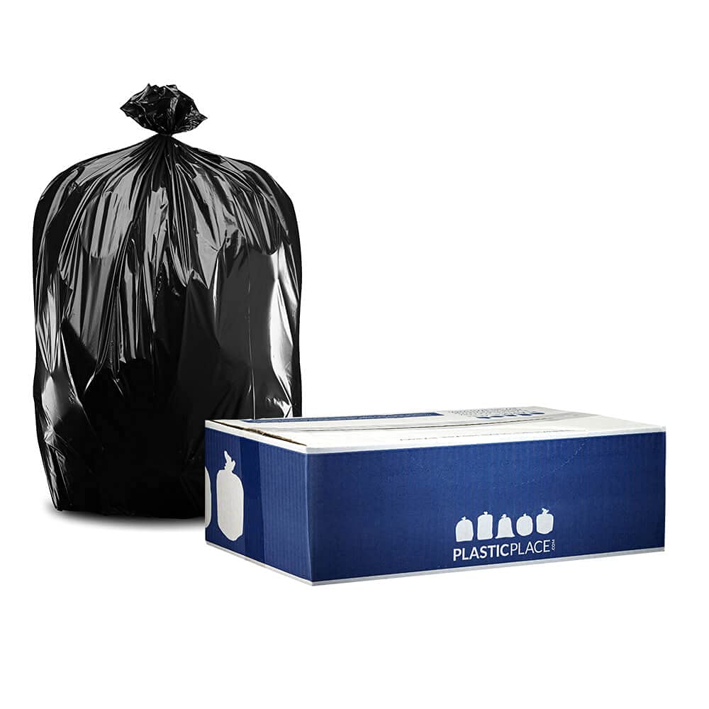 40-45 Gallon Black 2.0 Mil Trash Bags 100 Count R4150
