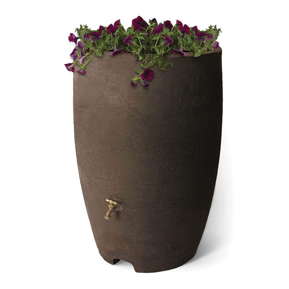 50 Gallon Plastic Rain Barrel with Brass Spigot H215339