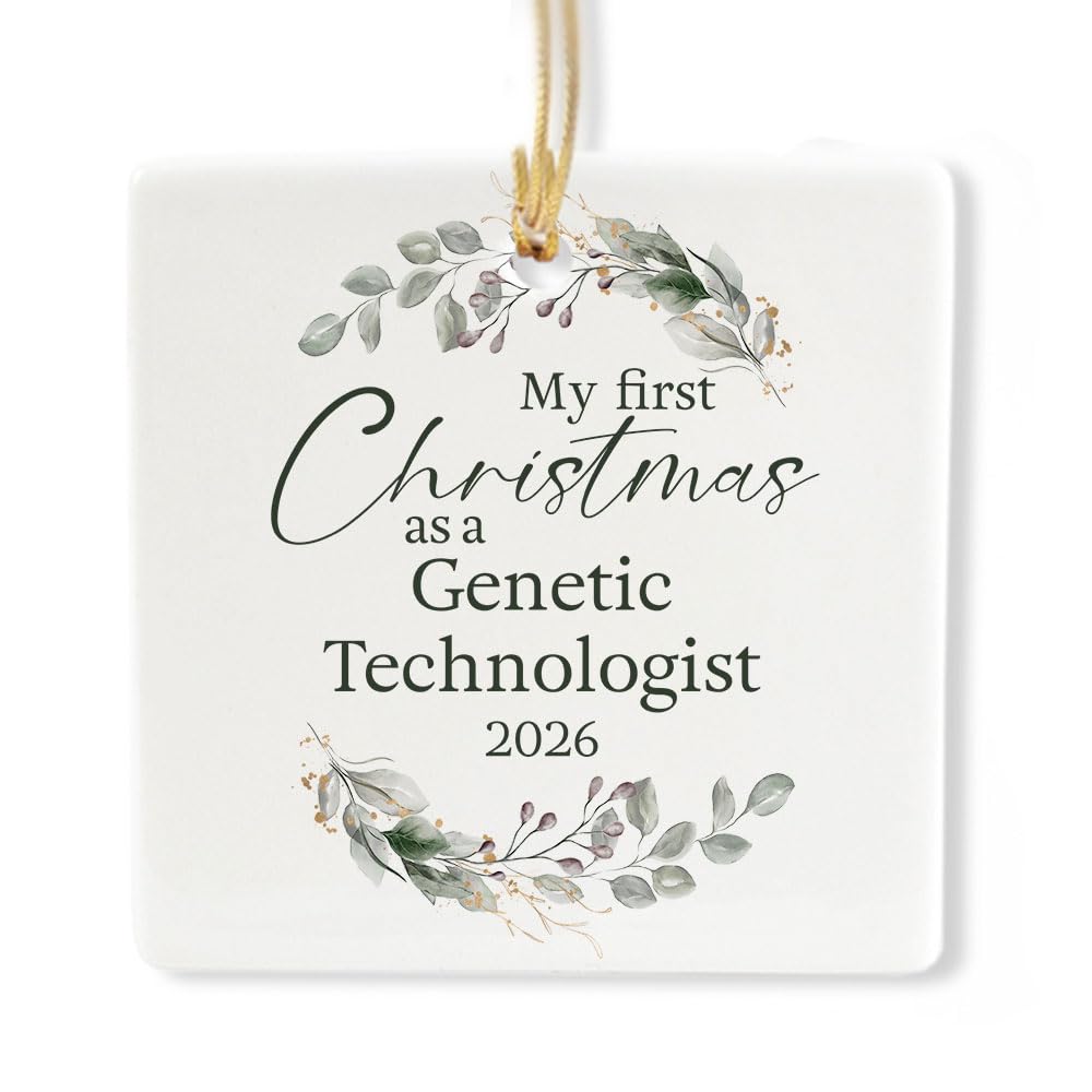 Ceramic 3-inch Square Ornament G828