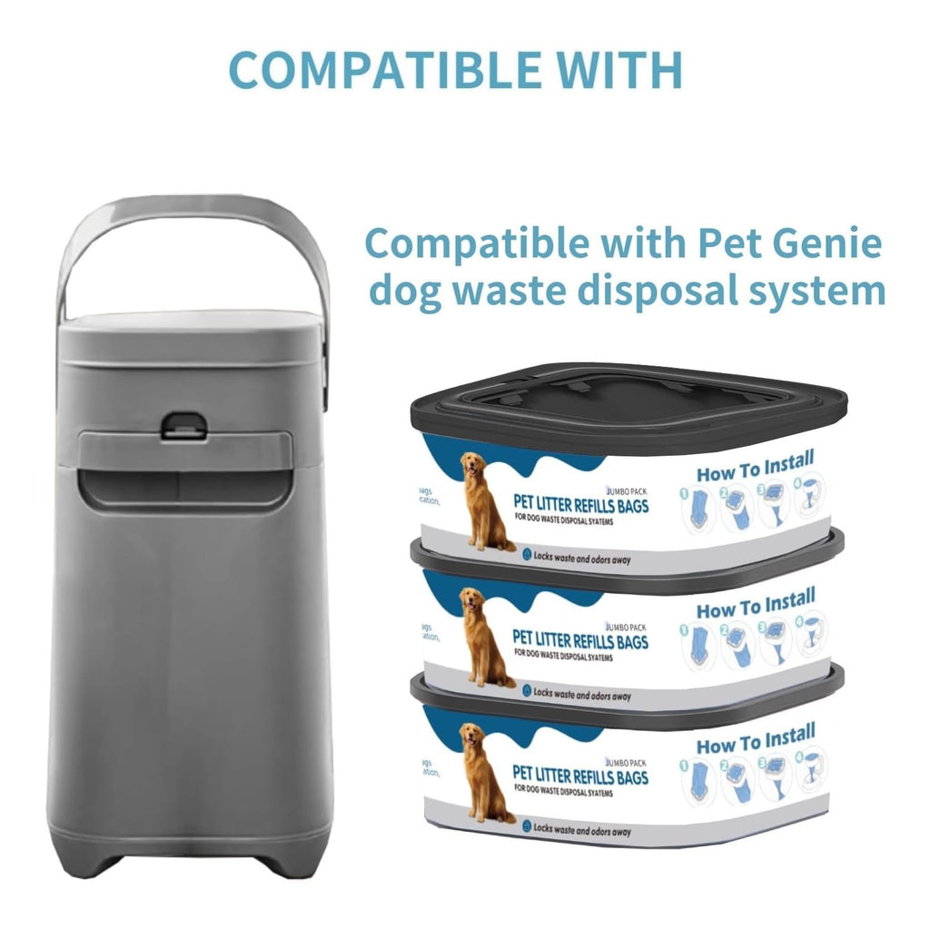 6 Pack Jumbo Square Refills Pet Waste Bags F261
