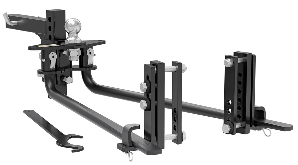 Weight Distribution Hitch with Sway Control Kit, 11,500 lb Capacity, Black Q81223