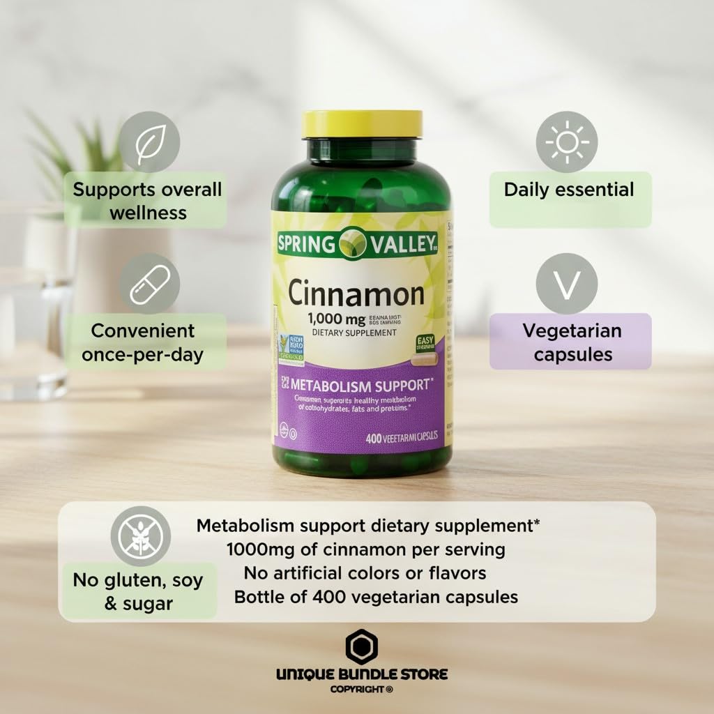 Cinnamon 1000 mg 400 Capsules Y86414