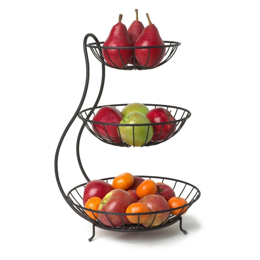 3 Tier Steel Fruit Basket Kitchen Organizer Y334