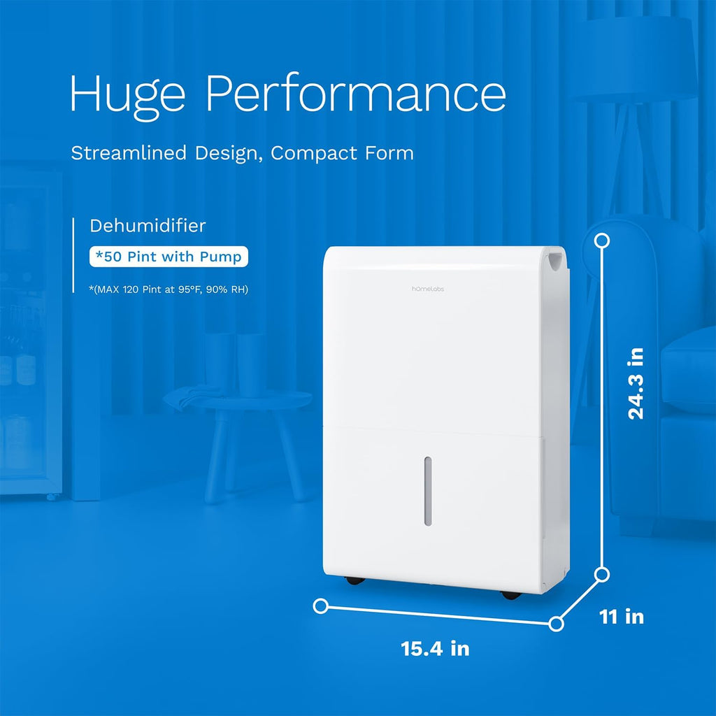 7,500 Sq Ft 50 Pint Dehumidifier with Pump V823202