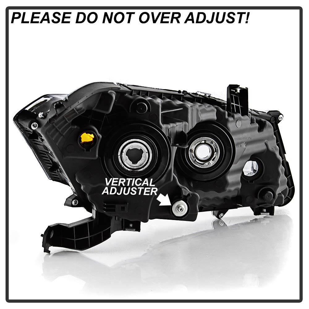 Black Housing Headlights Headlamps G748