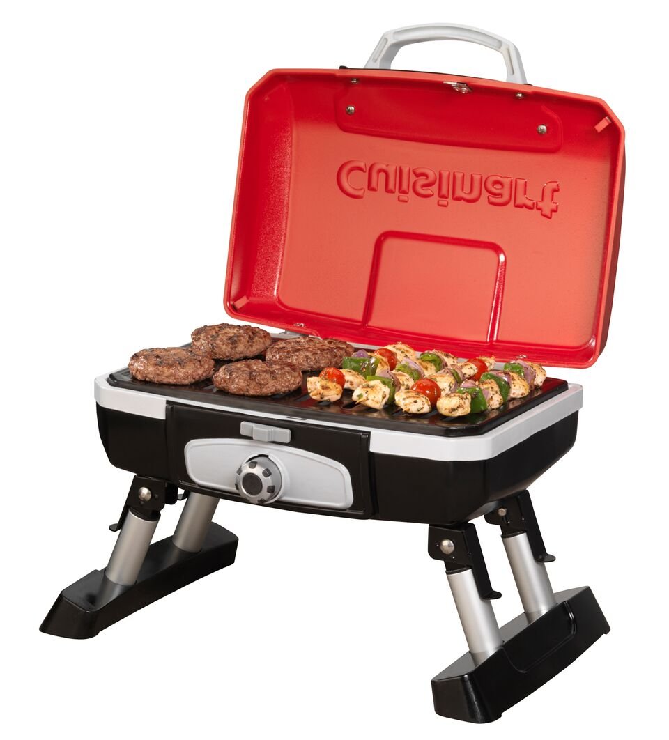 Portable Gas Grill, 150 Sq. In. 5,500 BTU Red I848