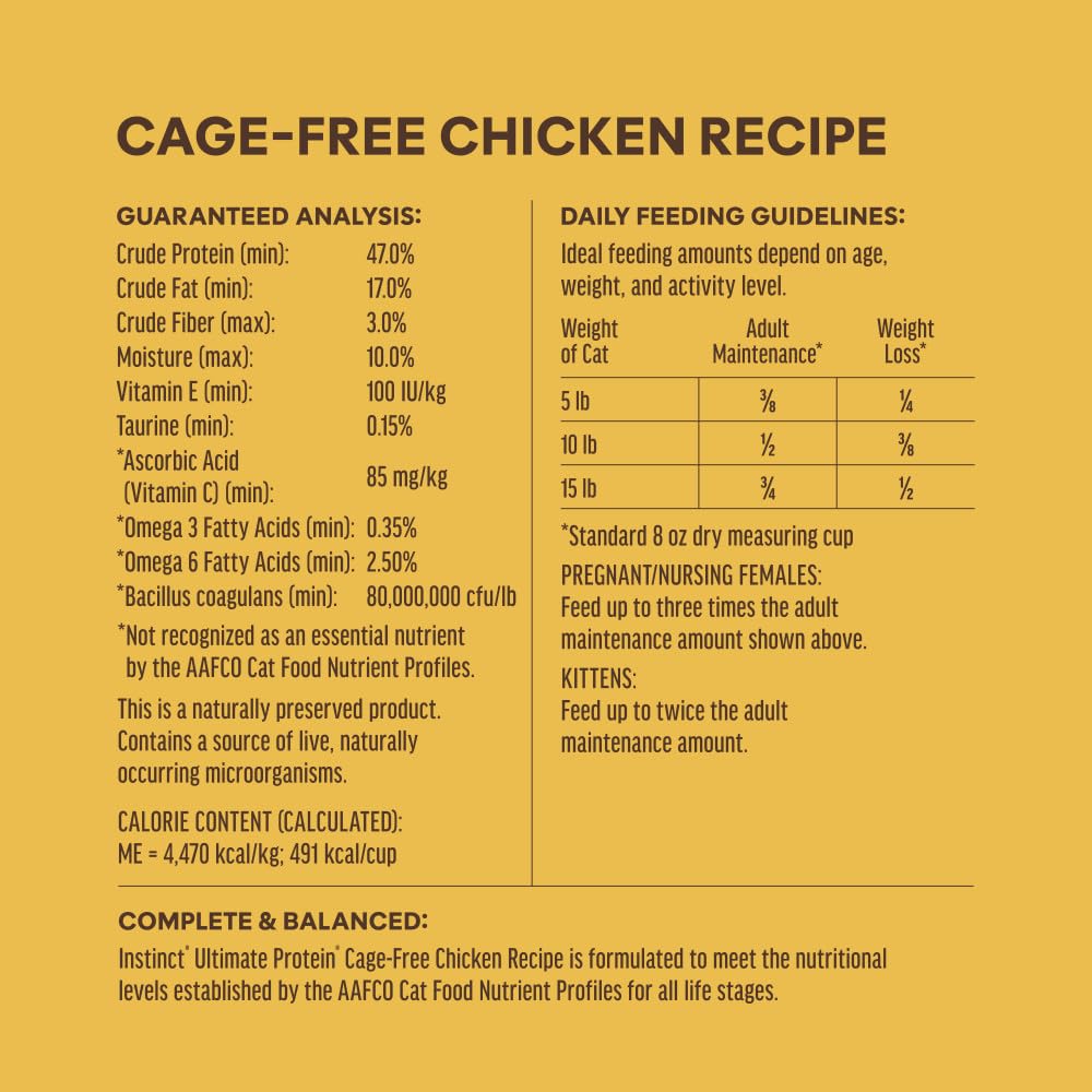 Chicken Dry Cat Food 4 lb. Bag L9738