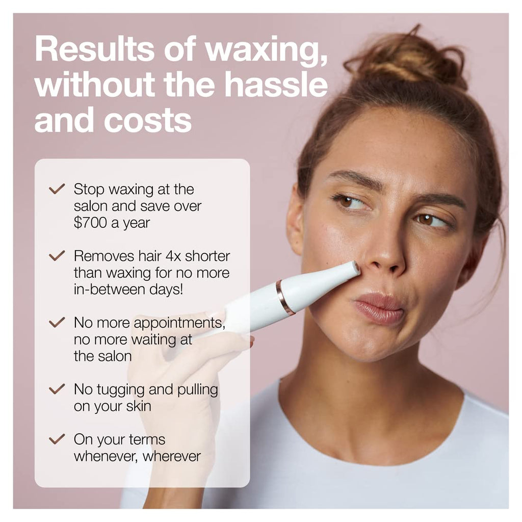 Facial Hair Removal Device 3-in-1 Epilating Cleansing Brush and Skin Toning C514