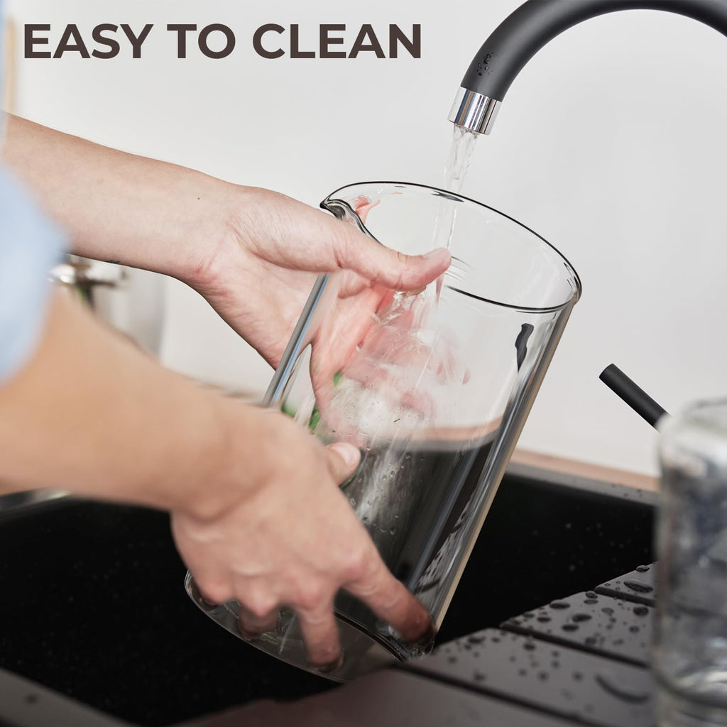 French Press Coffee Maker 34 oz Glass Stainless Steel H938