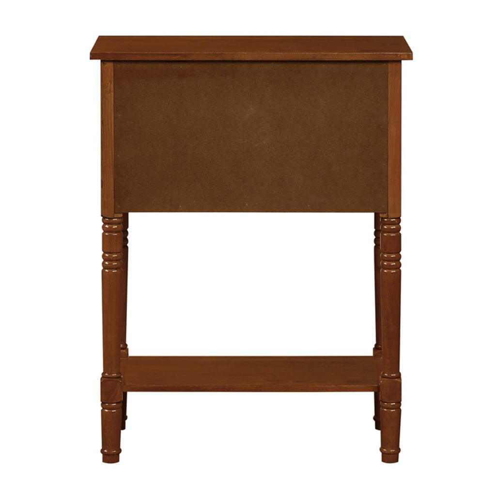 Cherry Hall Table with 3 Storage Drawers and Shelf S21160