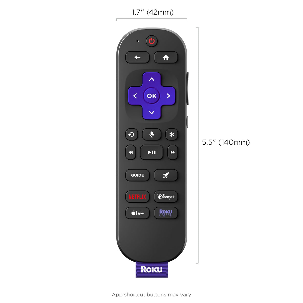 Rechargeable TV Remote Control with Voice Controls C444
