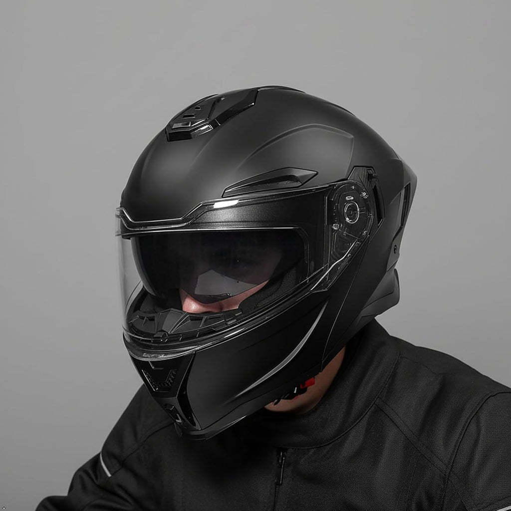 Bluetooth Modular Motorcycle Helmet with Dual Visors Y5155