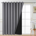 Grey 100% Blackout Patio Door Curtain Panel W100 x L84 K161