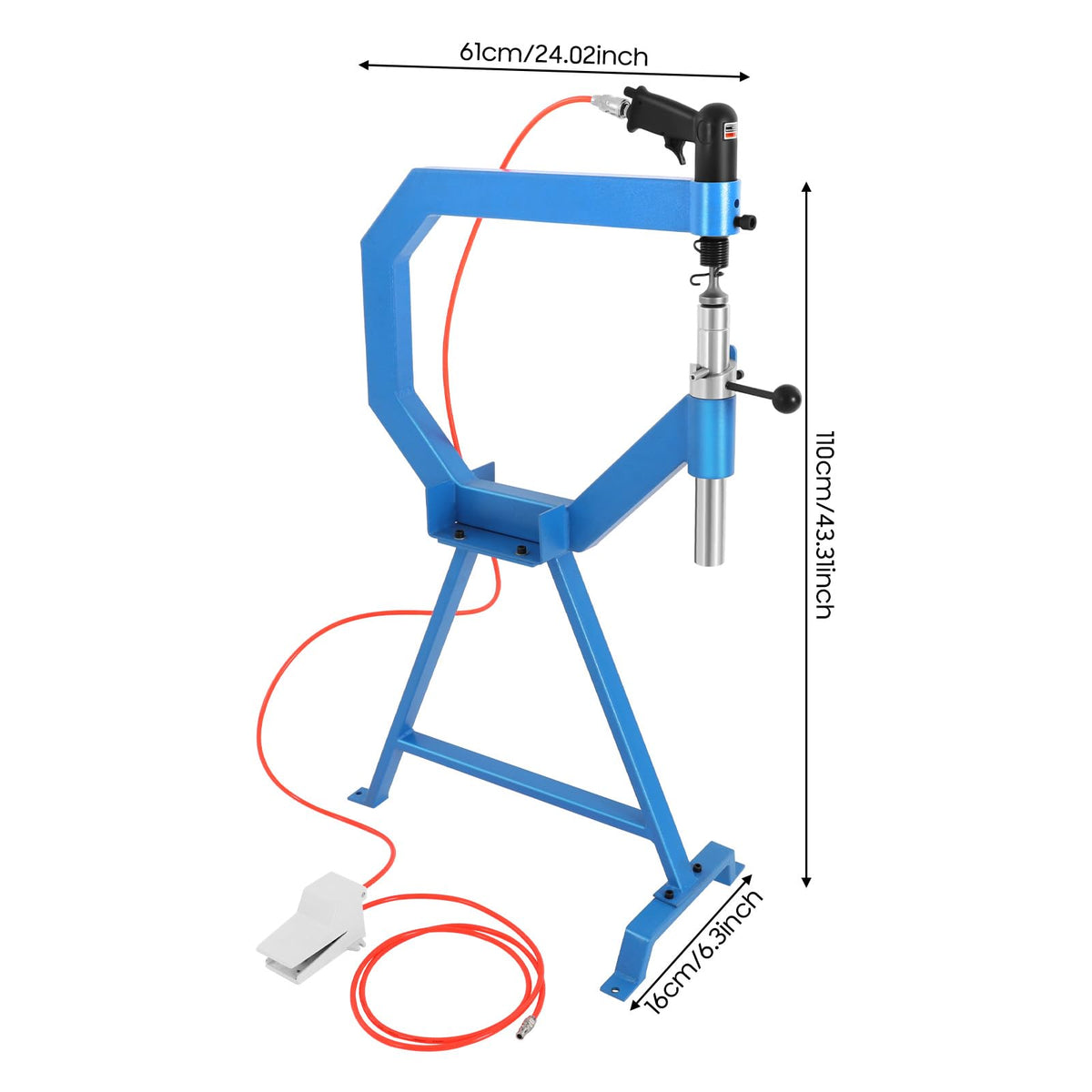 Pneumatic Planishing Hammer with 1", 2", 3" Anvil Dies U194