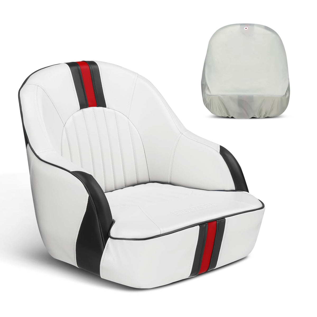 Pontoon Boat Captain Bucket Seat with Cover H156211