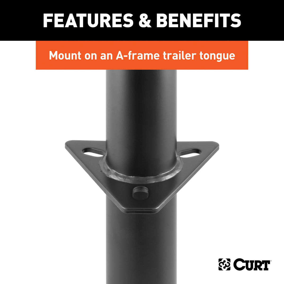 A-Frame Trailer Tongue Jack 5,000 lbs 15 Inches Vertical Travel E98883