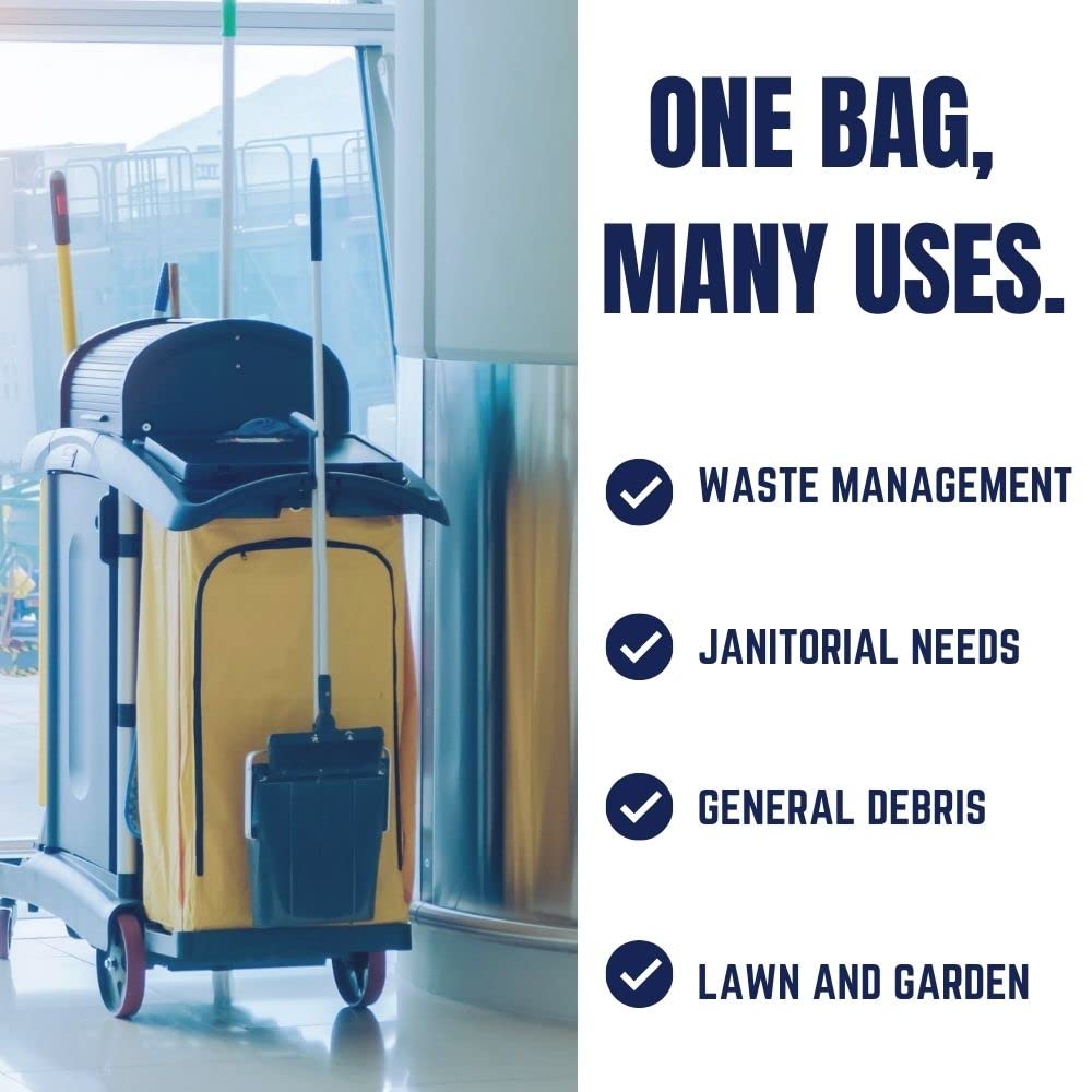 40-45 Gallon Black 2.0 Mil Trash Bags 100 Count R4150