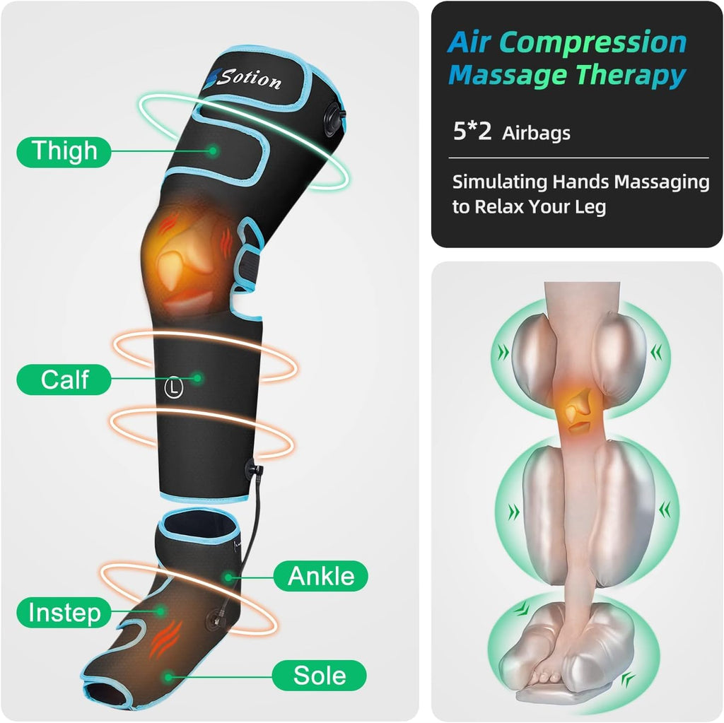 Air Compression Heat Leg Massager C1070