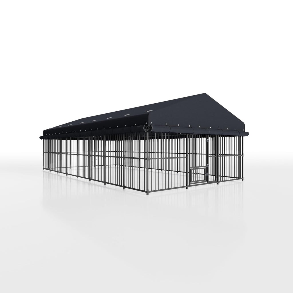 10x20x6.5 FT Outdoor Dog Kennel with Roof N25960