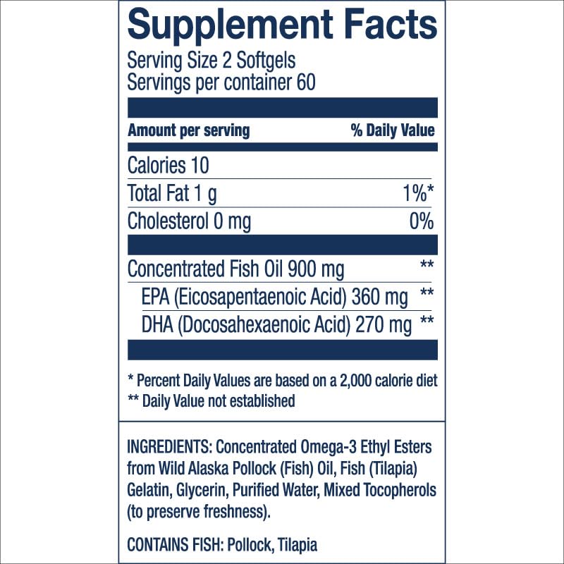 Wild Alaskan Easy Swallow Minis 120 Count U305764