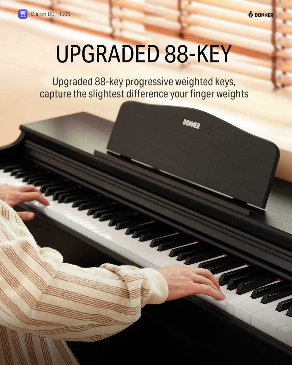88 Key Weighted Graded Hammer-Action Digital Piano with Bench I492713