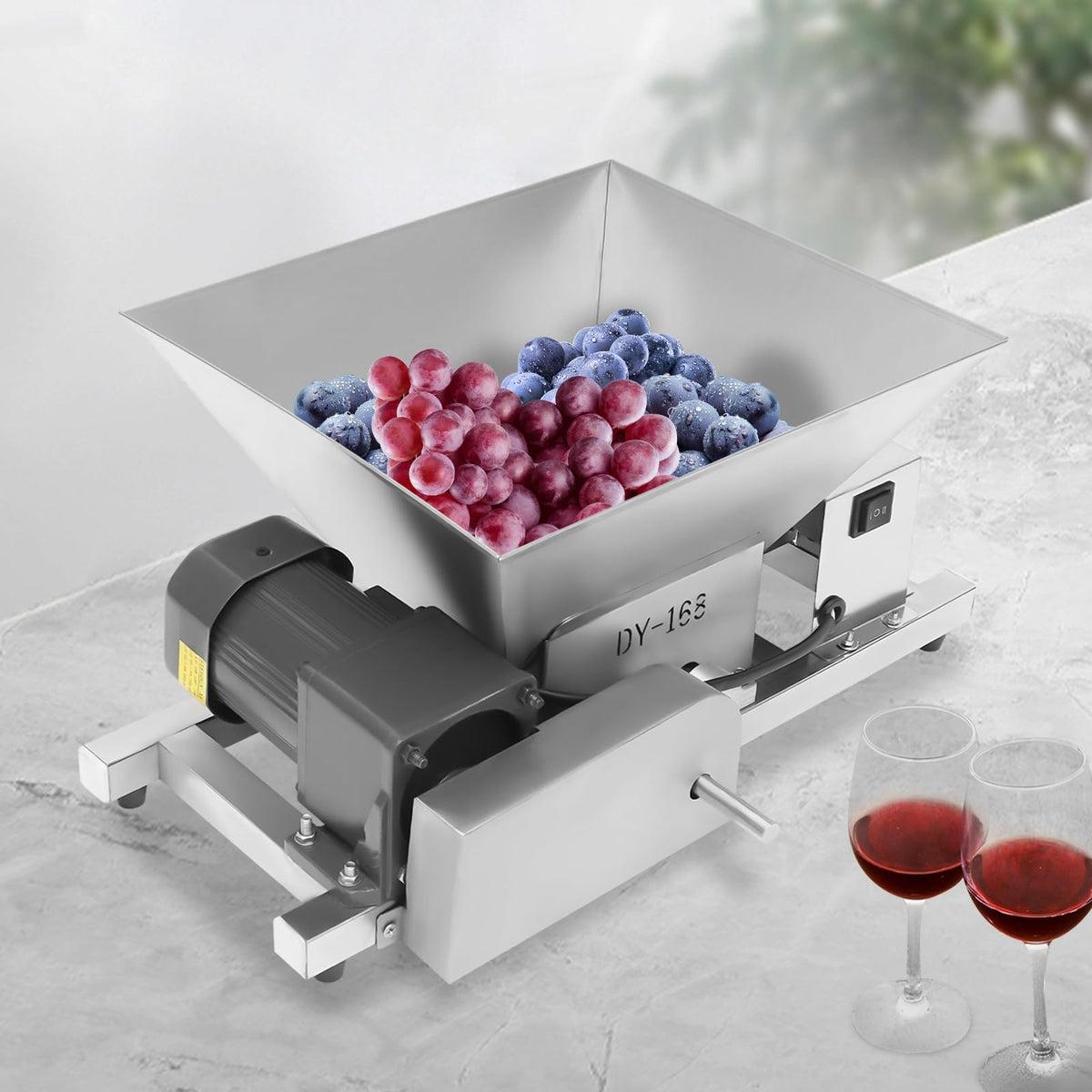 60W 4L Stainless Steel Electric Fruit Crusher O743