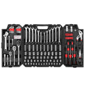 248 Pieces Mixed Sockets and Wrenches Hand Tool Set with Storage Case Y76689