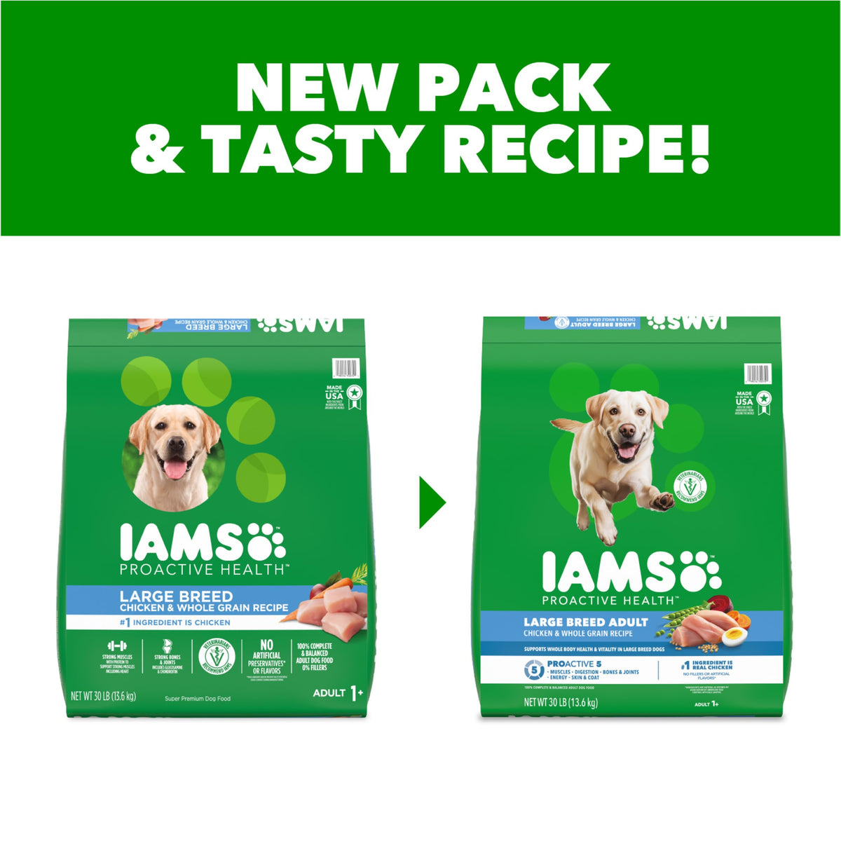 Large Breed Chicken Dry Dog Food 30 lb A477