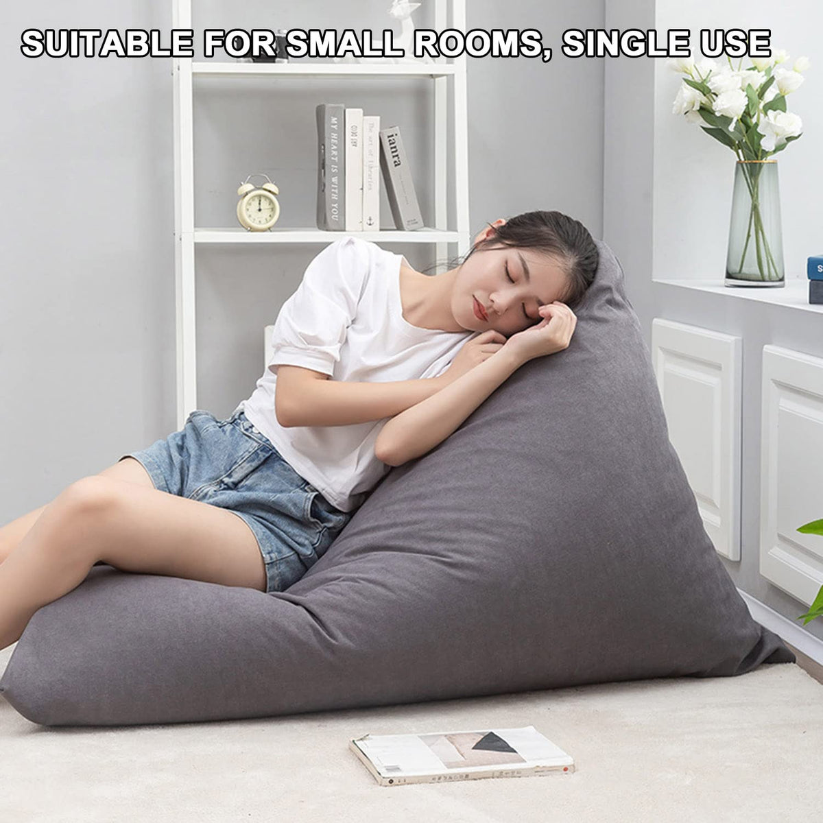 Yellow Beanbag Stuffed Animal Storage Chair Cover Y4619