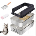 Stainless Steel Sifting Litter Box with Lid C363