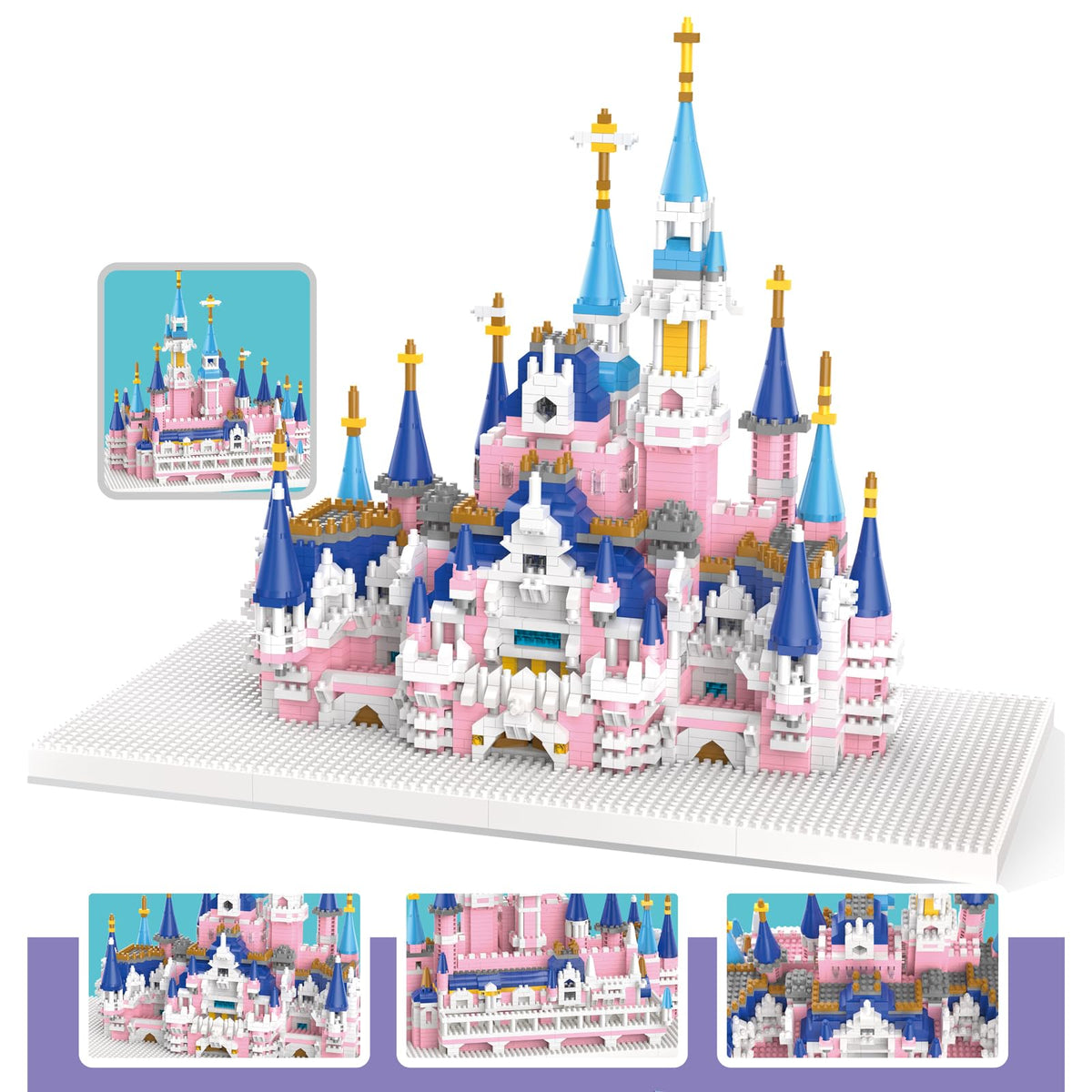 3008 Pcs Castle Architecture Mini Building Blocks Set I2866