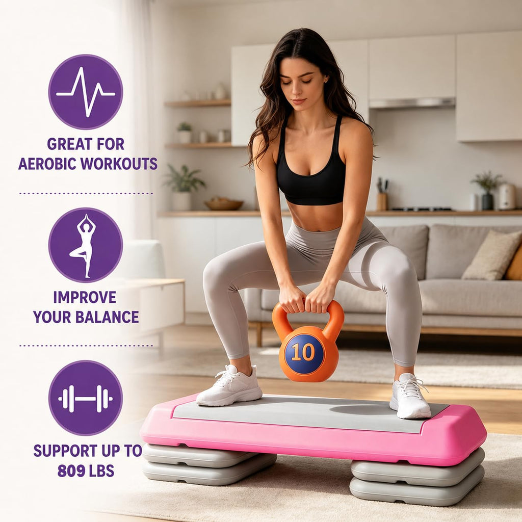 Height Adjustable Aerobic Step Platform G2436