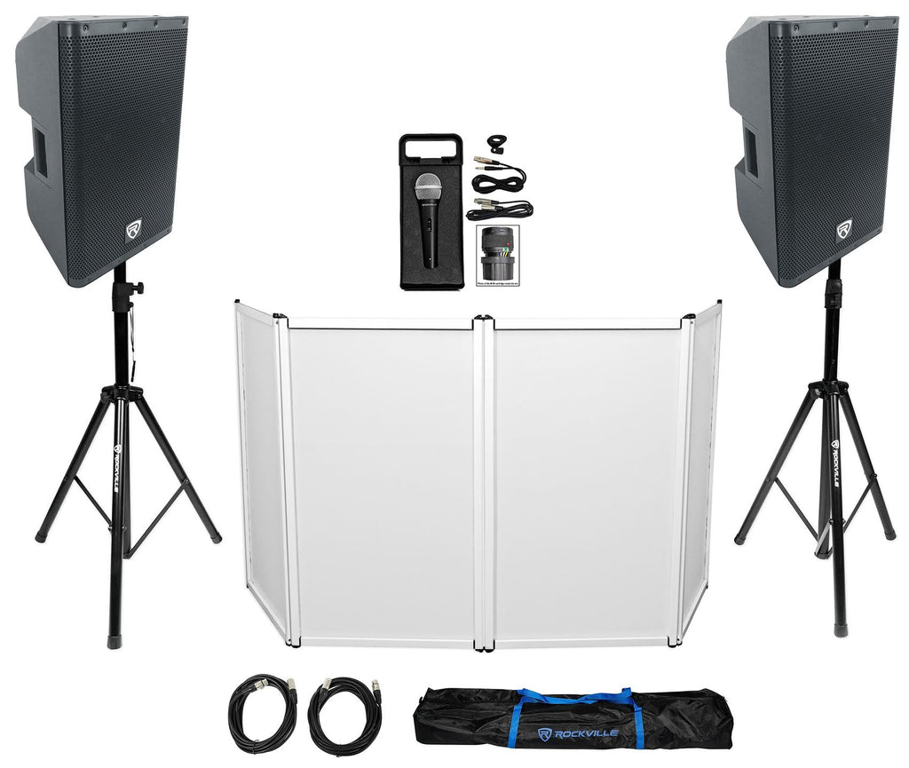 12" Powered DJ PA Speaker 2-Pack D359469