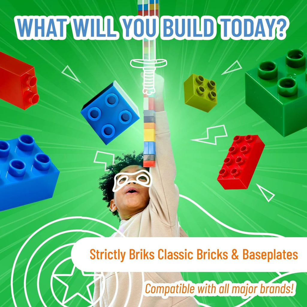10 x 10 in 6 Baseplates with 50 Stackers Building Toy Blocks T2589