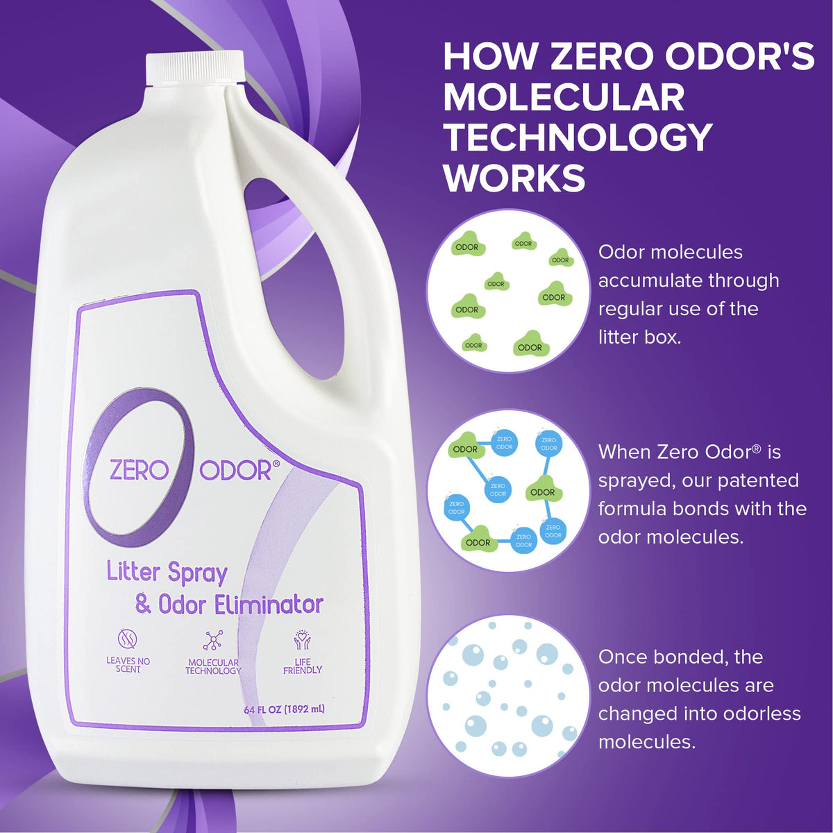 Cat Litter Deodorizer Refill 64 oz P65541