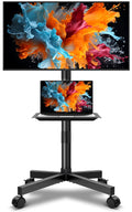 Mobile TV Cart Rolling TV Stand for 23-65 Inch Flat Panel Curved Screen TVs W702