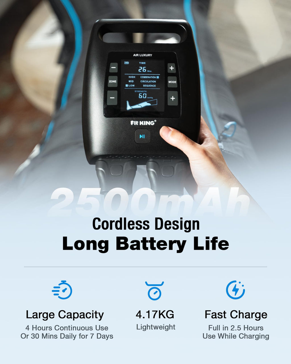 Cordless Full Leg Massager H321