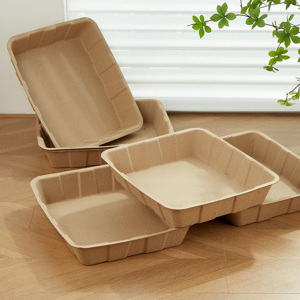 Disposable Cardboard Cat Litter Boxes 5 Pack D961732