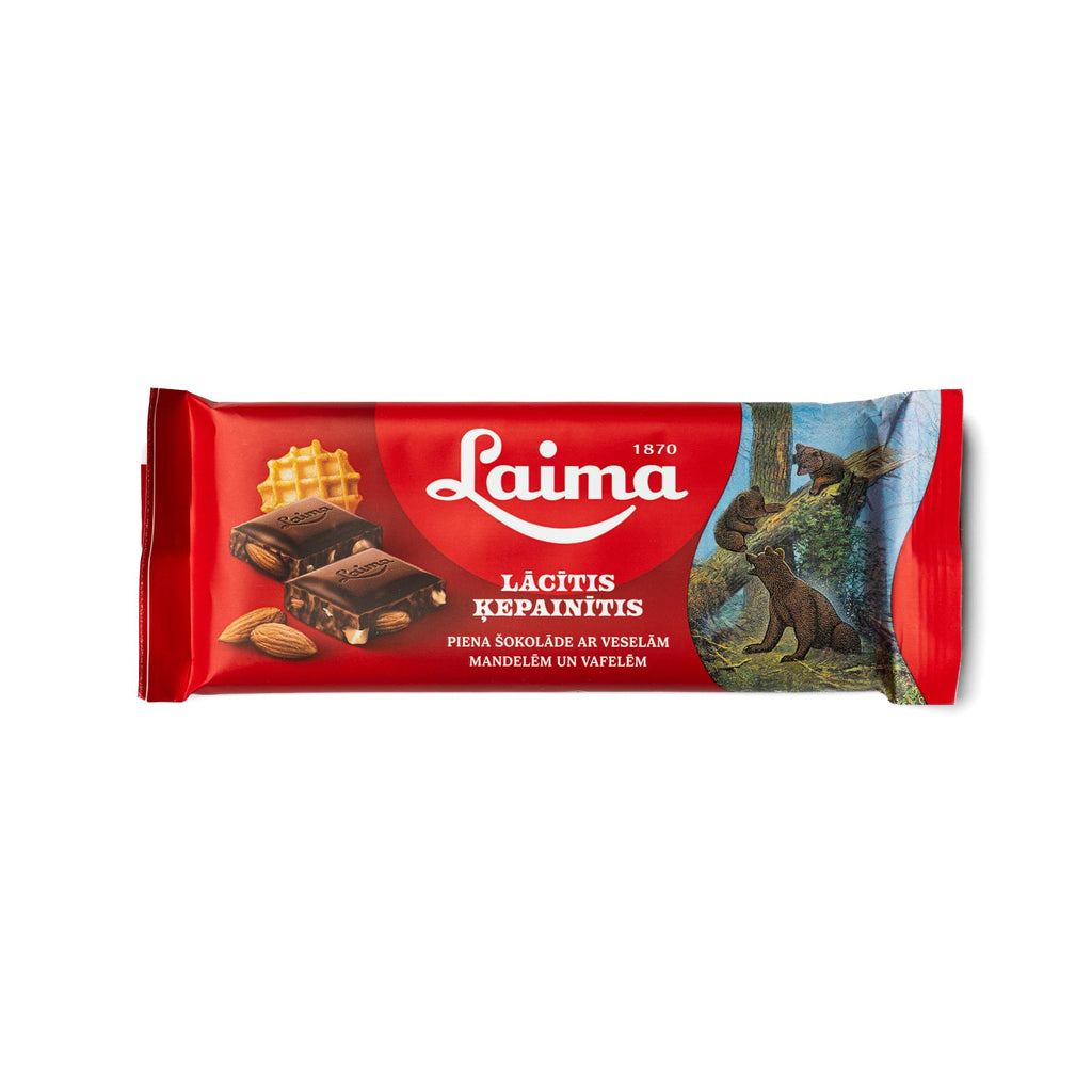Milk Chocolate with Whole Almonds and Wafers 90g Bars Pack of 5 V403061
