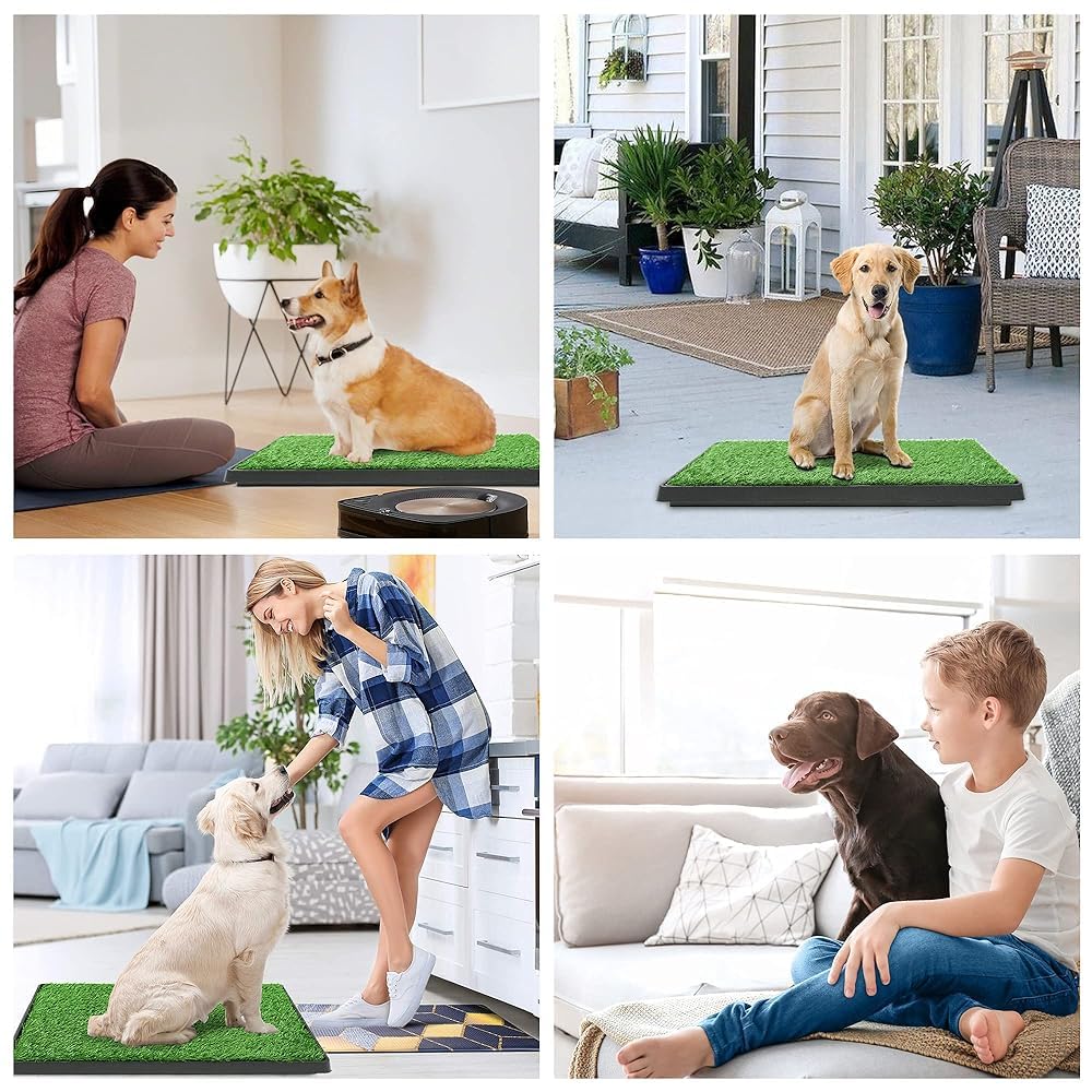 Artificial Dog Grass Pad with Tray 16x20 inches A370