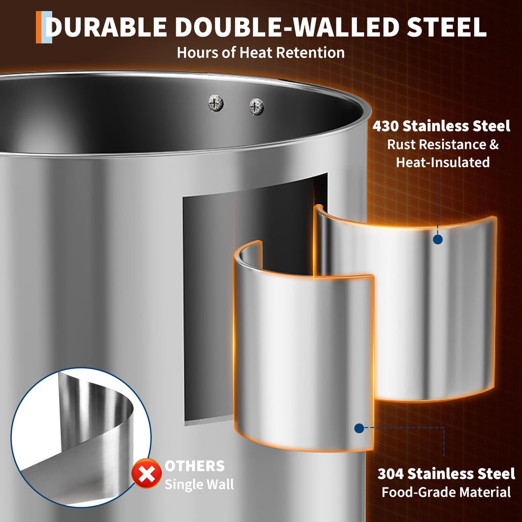 10L Double Wall Stainless Steel Coffee Urn L3436