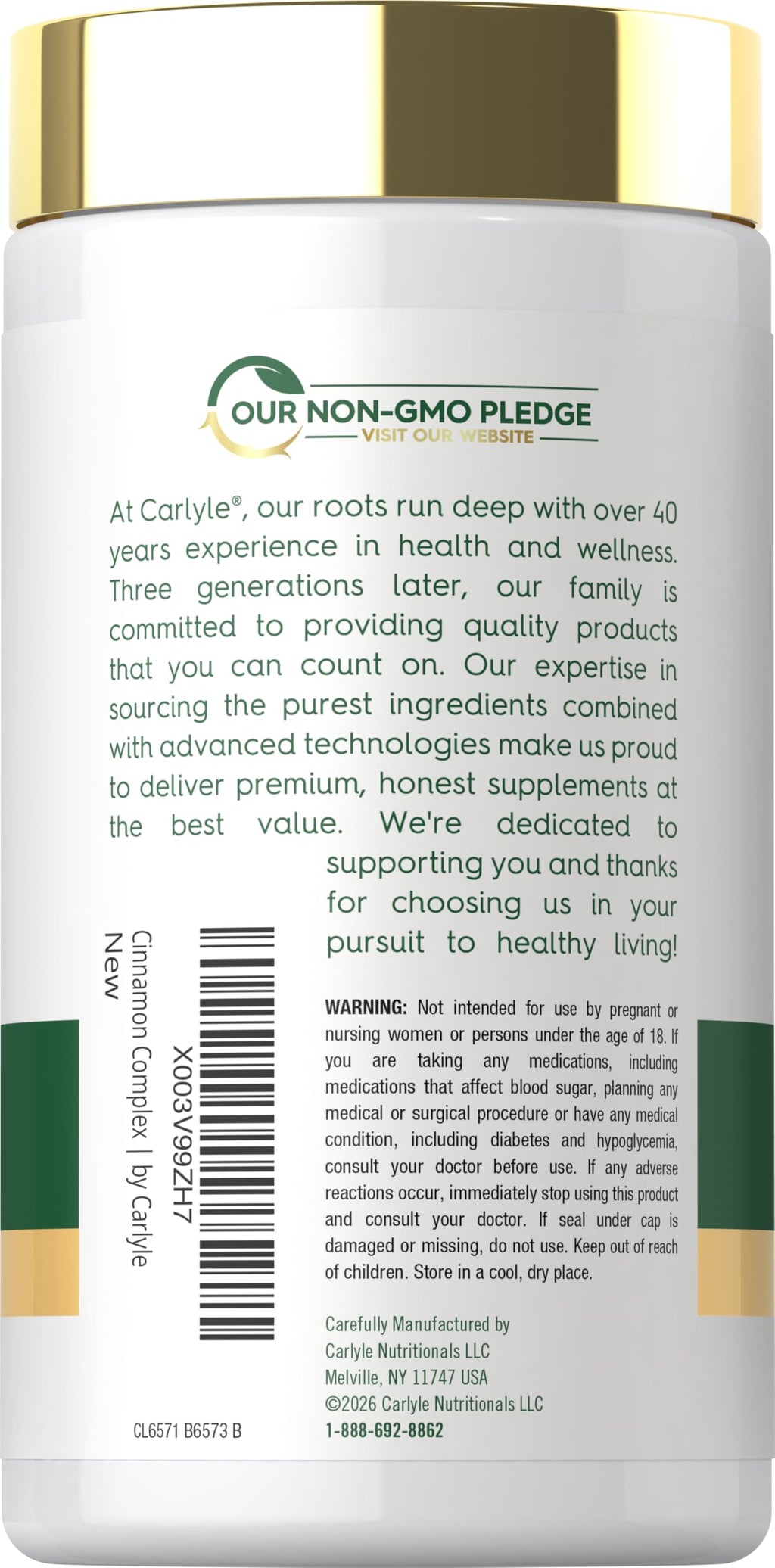 Cinnamon Complex with Gymnema and Mulberry 150 Capsules H45034