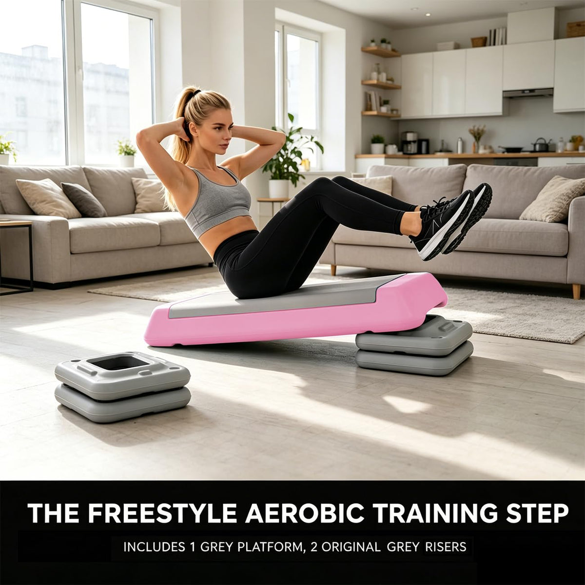 Height Adjustable Aerobic Step Platform G2436
