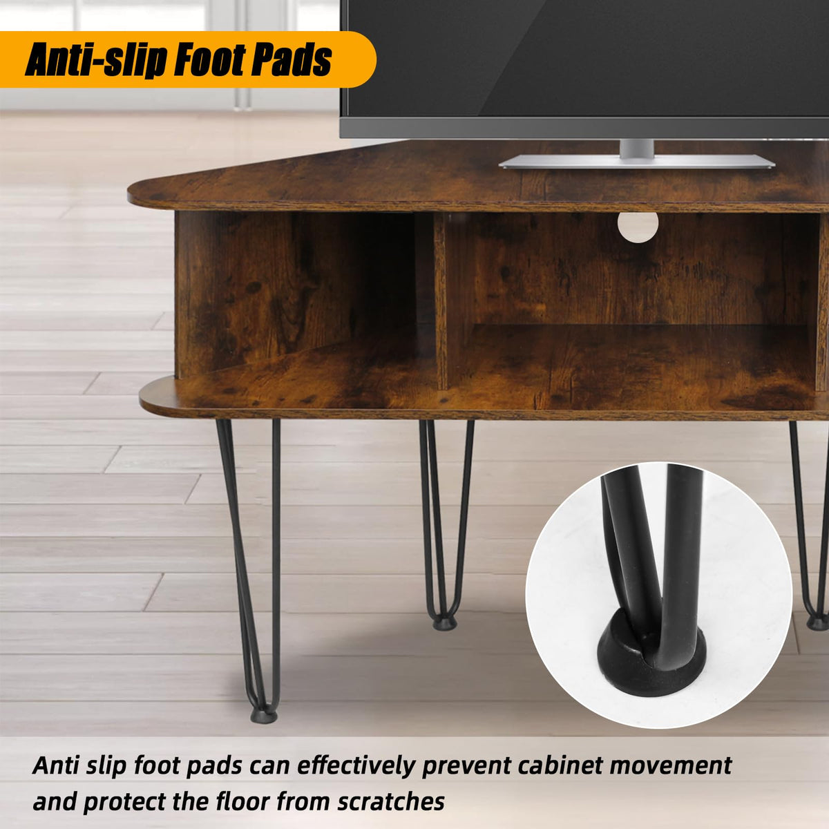 Corner TV Stand with Storage J3731
